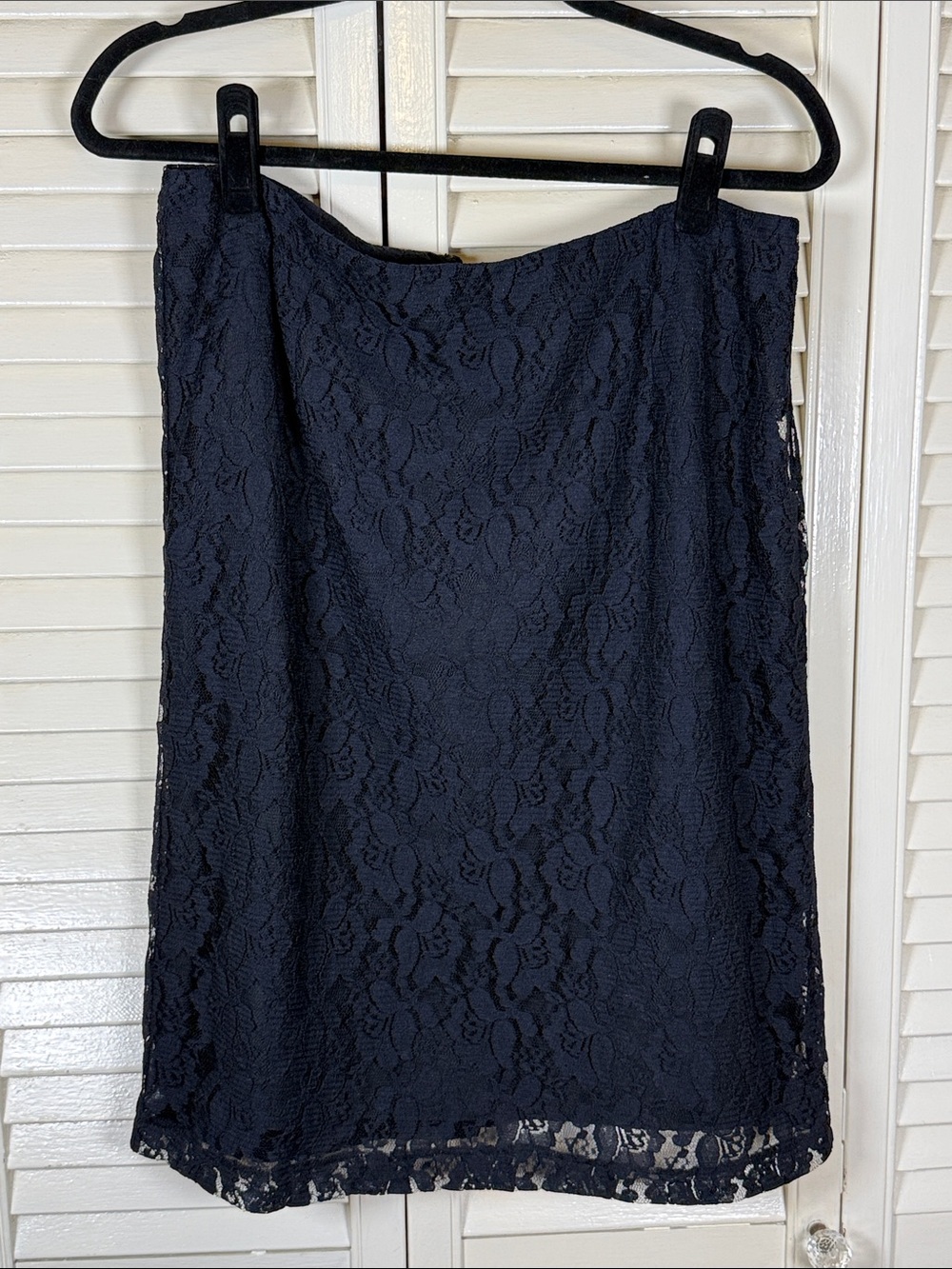 Peck & Peck Black Lace Pencil Skirt Size 10 Whimsigoth Office Siren